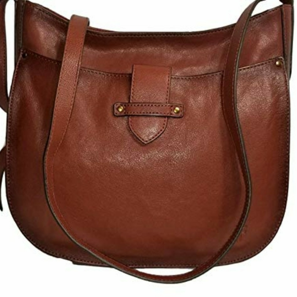 NEVER USED: FRYE 100% Leather OLIVIA LARGE CROSSBODY--GORGEOUS